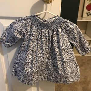 Ralph Lauren Blue Floral Baby Dress